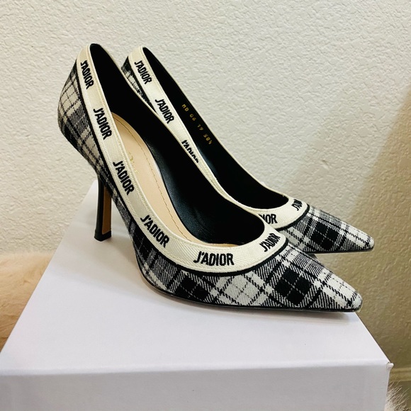 😍 Christian Dior J'Adior Plaid Pumps With Box